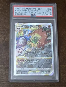 2022 Pokemon BSP FA Charizard VStar Ultra-Premium Collection SWSH262 PSA MINT 9 - Image 1