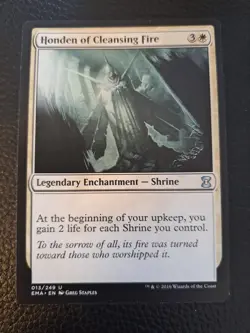MTG Honden of Cleansing Fire - eternal Masters - Uncommon White Card - Image 1