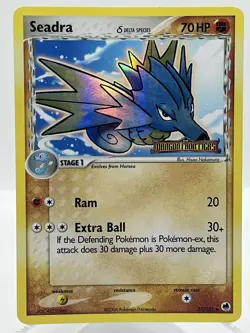 Seadra 37/101 EX Dragon Frontiers Reverse Holo Stamped Vintage Pokemon TCG Card - Image 1