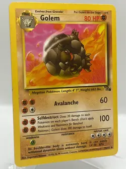 Golem 36/62 Fossil Unlimited Non Holo WotC 1999 Vintage Pokemon TCG Card - Image 2
