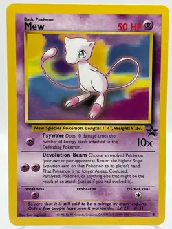 Mew # 8 Black Star Promo Non Holo WotC 1999 Vintage Pokemon TCG Card - Image 1