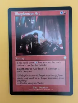 Blasphemous Act. Sorcery The Brothers War Commander. MTG Card. - Image 2