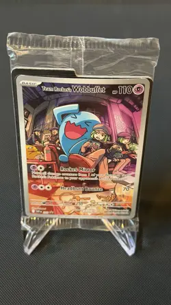 Team Rocket's Wobbuffet 203 Sv: Scarlet & Violet Promo Cards Holo SEALED - Image 1