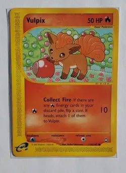 Vulpix 116/147 Common Aquapolis Pokemon Card - Image 1