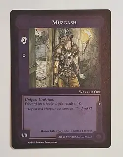 MIDDLE-EARTH CCG MECCG MUZGASH THE LIDLESS EYE LE MELE FIXED LOTR CARD - Image 1