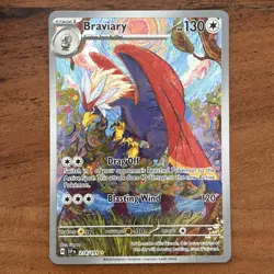 Pokemon TCG Braviary 214/191 Surging Sparks Illustration Rare NM Card - Image 1
