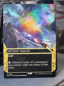 MTG Meteor Crater RARE Borderless Edge Of Eternities 26 NM/Mint - Image 1