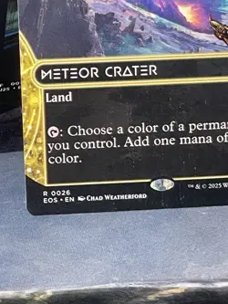 MTG Meteor Crater RARE Borderless Edge Of Eternities 26 NM/Mint - Image 5