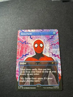 Brainstorm (7019) MTG - Secret Lair Drop Spiderman SLD - NM - Image 1