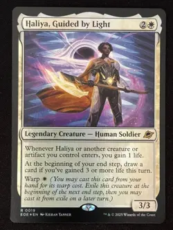 1x MTG Haliya, Guided by Light (Foil) - Edge of Eternities (EOE) #19 - Magic - Image 1