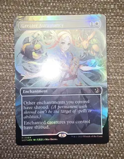 MTG - WOT - Greater Auramancy (Anime Borderless) #64 - Near Mint Foil - Image 1