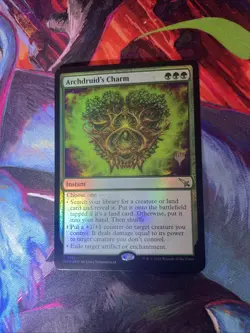 Archdruid's Charm FOIL MTG Murders at Karlov Manor MKM Rare Near Mint NM - Image 1