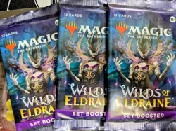 MTG Booster Pack Wilds of Eldraine - Set Booster Pack - 3X LOT - Image 1