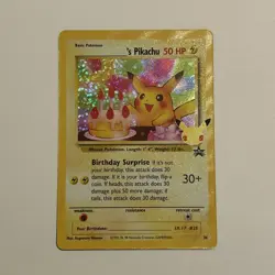 Pikachu Birthday 25th Celebrations Holo Black Star Promo 24 Pokemon TCG Card - Image 1