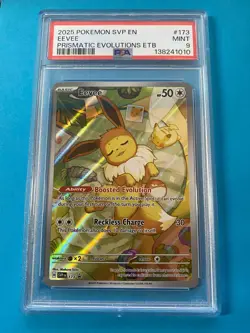 Eevee Prismatic Evolutions ETB Promo PSA 9 Mint | SVP #173 - Image 1
