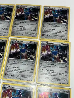 Lucario 63/124 Cosmos Holo XY Pokemon Sealed Knockout Collection Promo Lot Of 12 - Image 4