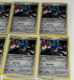 Lucario 63/124 Cosmos Holo XY Pokemon Sealed Knockout Collection Promo Lot Of 12 - Image 5