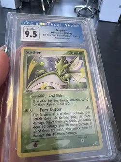 Pokemon Scyther 29/112 Rev. Holo Rare 2004 EX Fire Red Leaf Green Graded CGC 9.5 - Image 3