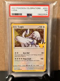 2021 POKEMON CELEBRATIONS #022 LUGIA - PSA 7 - Image 1