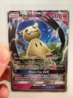 2018 Pokemon Lost Thunder - Mimikyu GX 149/214 Ultra Rare Holo Foil - LP - Image 1