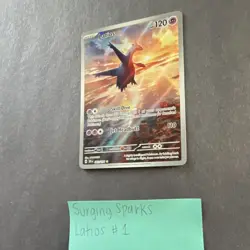 Pokemon TCG Latios Illustration Rare Holo Sv08 Surging Sparks #203/191 English - Image 2