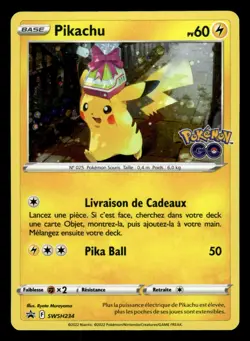 Carte Pokemon PIKACHU SWSH234 Holo PROMO Epee et Bouclier EB FR NEUF - Image 1
