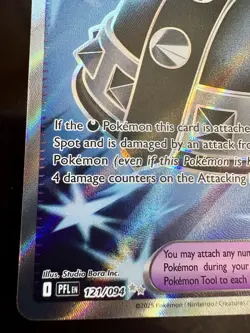 Pokemon TCG: 2025 Punk Helmet 121/94-ULTRA RARE HOLO-Phantasmal Flames-FULL ART - Image 4