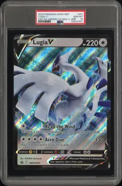 2023 Pokemon Swsh Black Star Promo Jumbo #301 Lugia V PSA 10 - Image 1