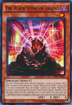 Yugioh! MP The Black Stone of Legend - LDK2-ENJ05 - Ultra Rare - 1st Edition Mod - Image 1
