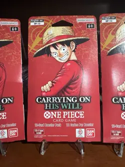 Carrying On His Will Booster Pack One Piece Card Game OP-13 English OP13 x 5 - Image 1