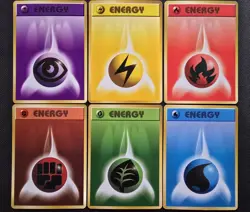 (6) - 1996 Original Japanese Pokemon Base Set Basic ENERGY Cards Pocket Monsters - Image 1