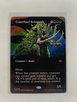 Craterhoof Behemoth - (Borderless) - Tarkir: Dragonstorm - NM MTG - Image 1