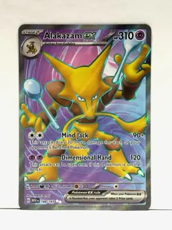 Alakazam EX 188/165 Scarlet & Violet-151 Holo Ultra Rare Pokemon Card TCG NM - Image 1