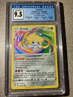 Pokemon Jirachi 119/185 Amazing Rare Vivid Voltage CGC 9.5 Gem Mint - Image 1