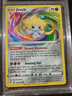 Pokemon Jirachi 119/185 Amazing Rare Vivid Voltage CGC 9.5 Gem Mint - Image 2