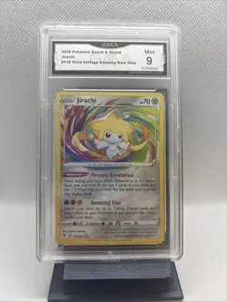 2020 Pokemon Sword & Shield Vivid Voltage #119 Jirachi Amazing Rare GMA 9 Mint - Image 1