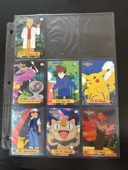 Vintage Pokemon Topps Chrome & TV Animation Card Lot (25) – 1999 Topps - Image 3