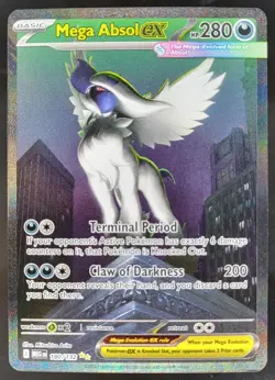 2025 Pokemon Mega Evolution Absol ex #180/132 Special Illustration Rare MH - Image 1