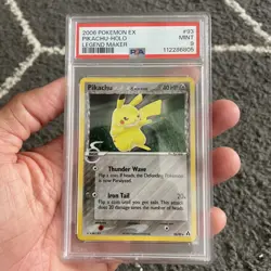 Pokemon PSA 9 MINT Pikachu 93/92 EX Legend Maker Secret Rare Holofoil 2006 Holo - Image 1