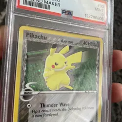 Pokemon PSA 9 MINT Pikachu 93/92 EX Legend Maker Secret Rare Holofoil 2006 Holo - Image 3