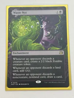 MTG Waste Not 0038 WOT NM/M Magic the Gathering EN Rare Enchantment Black - Image 1