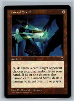 Magic The Gathering Tempest Cursed Scroll MTG TCG CCG - Image 1