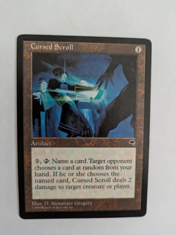 Cursed Scroll Tempest MTG NM Free shipping with tracking - Image 1