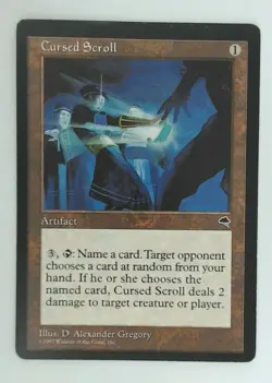 MTG Bling - Reserved List - Cursed Scroll - Tempest - G331 - Image 1