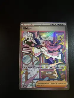 Pokemon TCG Miriam Scarlet & Violet Holo Special Trainer Card 251/198 Base Set - Image 1