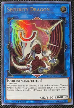 Security Dragon DUPO-EN037 Duel Power 1st Edition - Yugioh Card - Image 1