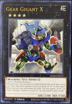 Gear Gigant X MAGO-EN131 Maximum Gold 1st Edition - Yugioh Card - Image 1