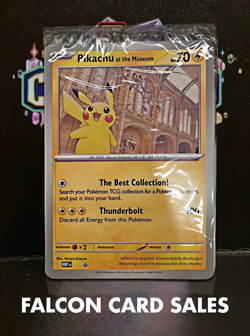 POKEMON - PIKACHU AT THE MUSEUM - PROMO - ENG - SEALED JUMBO CARD - Image 1
