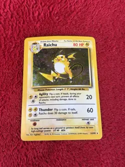 Raichu 014/102 Base Set Holo Wotc Pokemon Card Lp 1999 - Image 1