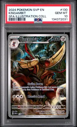 2024 POKEMON SVP EN-SV BLACK STAR PROMO #130 KINGAMBIT PSA 10 - Image 1